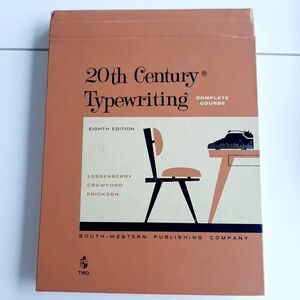 VTG 20TH CENTURY TYPEWRITING BOOK
